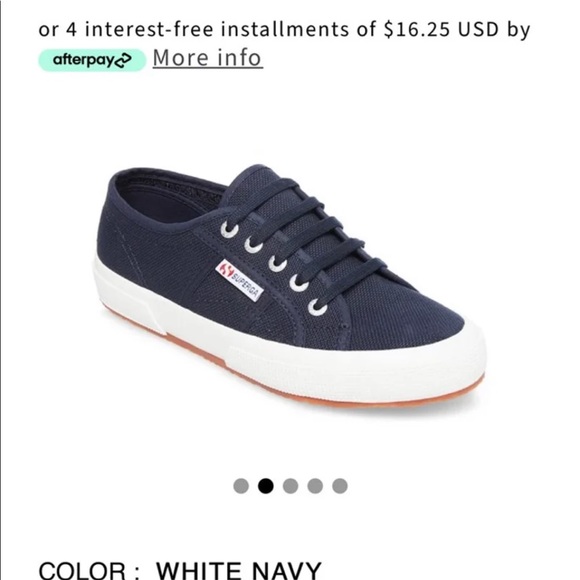 2750 COTU CLASSIC WHITE NAVY Superga shoes. - Picture 1 of 6